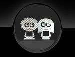 Adorable Friends Fuel Cap Car Sticker
