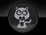 Adorable Panther Fuel Cap Car Sticker
