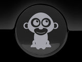 Adorable Monkey Fuel Cap Car Sticker