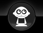 Adorable Boy Fuel Cap Car Sticker
