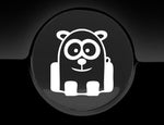 Funny Cartoon Panda Fuel Cap Cover Car Sticker