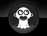 Adorable Gorilla Fuel Cap Car Sticker