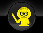 Adorable Knight Fuel Cap Car Sticker