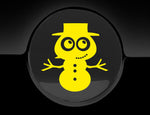 Adorable Snowman Fuel Cap Car Sticker