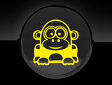 Funny Cartoon Gorilla Fuel Cap Cover Car Sticker