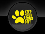 Keep Your Paws Off Fuel Cap Cover Car Sticker