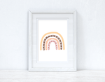 Golden Rainbow Boho Children's Room Wall Bedroom Decor Print