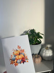 Watercolour Pumpkins Seasonal Wall Home Decor Print