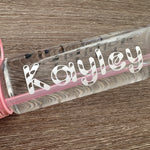 DIY Create Own Personalised Candy Cane Style Name Christmas Glass Bottle Label