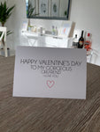 Happy Valentines Gorgeous Valentines Day Funny Humorous Hammered Card & Envelope