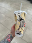 Giraffe Tumbler Venti Cold Cup 24oz - With Straw