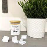 Personalised Reasons Why I Love You Jar - Mothers Day - Mother's Day Gift - Gift For Mum - Nanna Grandma Nanny
