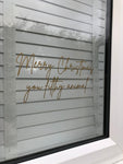 Merry Christmas You Filthy Animal Window Door Vinyl Christmas Sticker