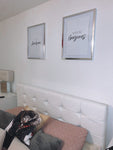 Morning Gorgeous Morning Handsome Couple Black Set Of 2 Bedroom Prints