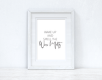 Wake Up And Smell The Wax Melts Simple Wall Humorous Home Decor Print
