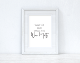 Wake Up And Smell The Wax Melts Simple Wall Humorous Home Decor Print