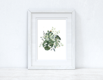 Watercolour Greenery Madness Bedroom Home Kitchen Living Room Wall Decor Print