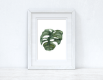 Watercolour Greenery Swiss 2 Bedroom Home Kitchen Living Room Wall Decor Print