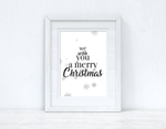 We Wish You A Merry Christmas Seasonal Wall Home Decor Print