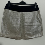 Reiss Ladies Beige Linen Mini Skirt Size 10 Short