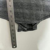 Nike Ladies Grey Tank Top XS Sleeveless DRI-FIT Workout Vest Striped
