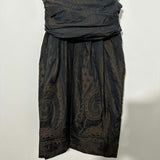 Phase Eight Black Wrap Dress Size 8 Acetate Knee Length