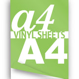 A4 A3 A2 Matte Vinyl Sheets Apple Green