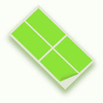 Apple Green Gloss 100x200mm Vinyl Wall Tile Stickers Kitchen & Bathroom Transfers
