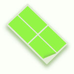 Apple Green Matte 100x200mm Vinyl Wall Tile Stickers Kitchen & Bathroom Transfers