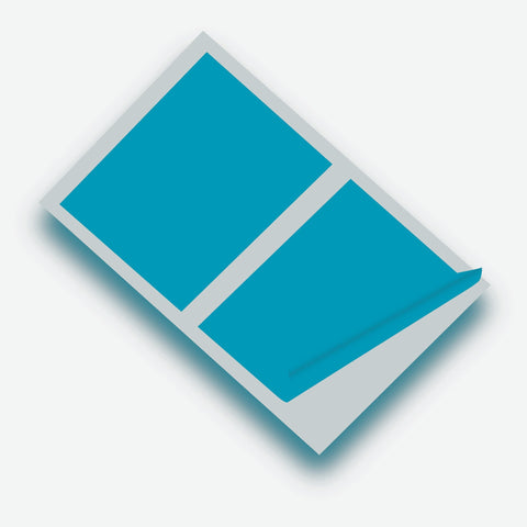 Aqua Green Matte 10 x 8 inch SQ Vinyl Wall Tile Stickers Kitchen & Bathroom Transfers