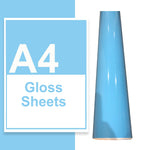 A4 A3 A2 Gloss Vinyl Sheets Sky Blue