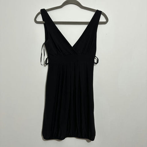 Quiz Black Mini Dress Size 10 Short Polyester