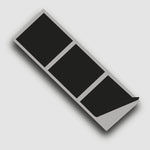 Black Matte 150mm SQ Vinyl Wall Tile Stickers Kitchen & Bathroom Transfers