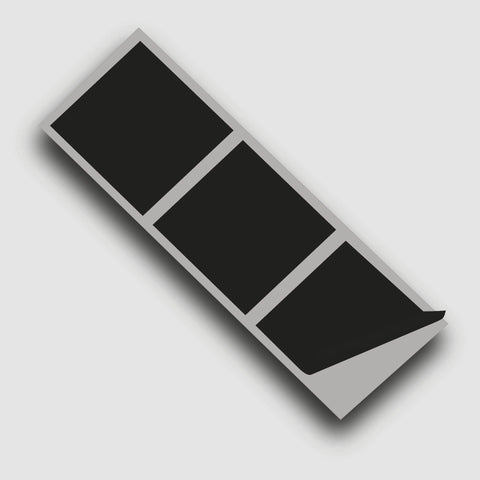 Black Matte 150mm SQ Vinyl Wall Tile Stickers Kitchen & Bathroom Transfers