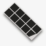 Black Matte 100mm SQ Vinyl Wall Tile Stickers Kitchen & Bathroom Transfers
