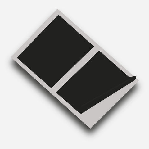 Black Matte 10 x 8 inch SQ Vinyl Wall Tile Stickers Kitchen & Bathroom Transfers