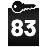 Wheelie Bin Key Sticker