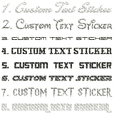 Famous Fonts Custom Text Sticker