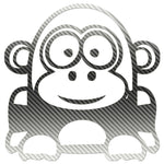 Funny Cartoon Gorilla Sticker