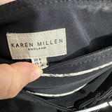 Karen Millen Ladies Skirt Straight & Pencil Black Size 8 Polyester Knee Length S