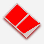 Cherry Red Matte 10 x 8 inch SQ Vinyl Wall Tile Stickers Kitchen & Bathroom Transfers