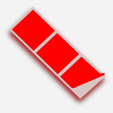 Cherry Red Matte 150mm SQ Vinyl Wall Tile Stickers Kitchen & Bathroom Transfers