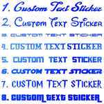 Famous Fonts Custom Text Sticker