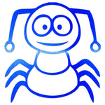 Funny Cartoon Insect Sticker