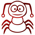 Funny Cartoon Insect Sticker