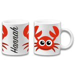 Adorable Crab Sea Animal Personalised Your Name Gift Mug