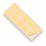 Cream Matte 100mm SQ Vinyl Wall Tile Stickers Kitchen & Bathroom Transfers