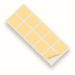 Cream Matte 100mm SQ Vinyl Wall Tile Stickers Kitchen & Bathroom Transfers