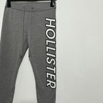 Hollister Ladies Grey Jogger Trousers Size S Small Cotton Blend Cuffed