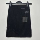MissGuided Ladies Skirt Mini Black Size 6 Polyester Short Fanny Lyckman Mesh
